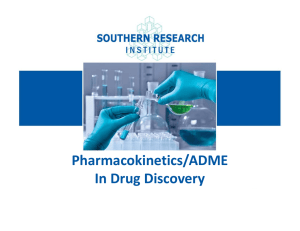 Pharmacokinetics/ADME In Drug Discovery