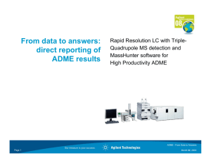 From data to answers: direct reporting of ADME results