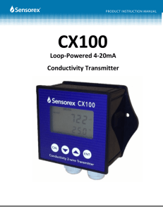 Loop-Powered 4-20mA Conductivity Transmitter