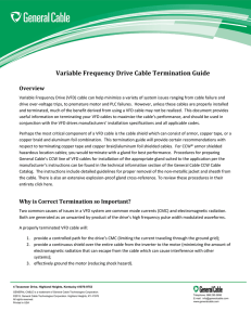 Variable Frequency Drive Cable Termination Guide