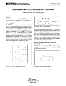 Understanding the ADS1252 Input Circuitry
