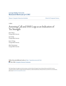 Assessing Call and SMS Logs as an Indication of Tie Strength