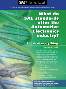 What do SAE standards offer the Automotive Electronics industry