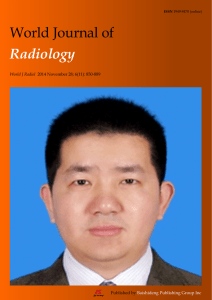 World Journal of Radiology - Baishideng Publishing Group