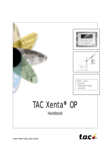 TAC Xenta® OP - Xref controls e-shop