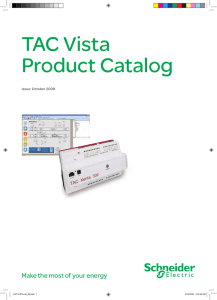TAC Vista Product Catalog