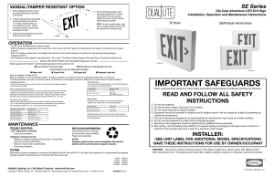 Cast Aluminum LED Exit Signs - Dual-Lite