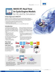 WAVE-RT: Real Time In-Cycle Engine Models for HiL and