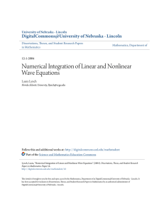 Numerical Integration of Linear and Nonlinear Wave Equations