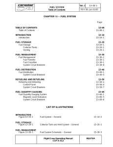 chapter 13 --- fuel system list of illustrations