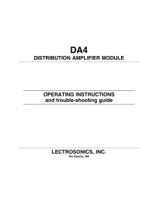 DA4 Distribution Amplified Module