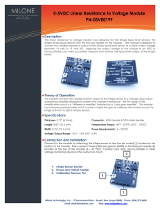 0-5VDC Linear Resistance to Voltage Module PN