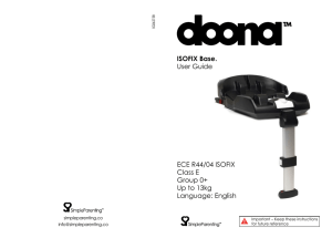 ISOFIX Base. User Guide ECE R44/04 ISOFIX