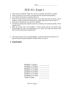 ECE 312, Exam 1