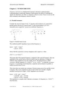 Chapter 4 : TUNED CIRCUITS