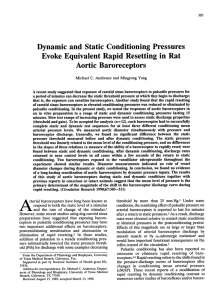 Dynamic and Static Conditioning Pressures Evoke Equivalent Rapid