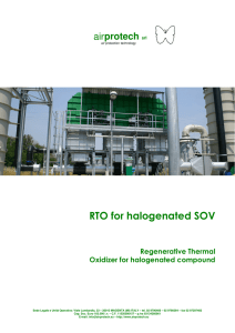 RTO for halogenated SOV