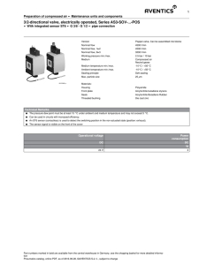 3/2-directional valve, electrically operated, Series AS3-SOV-...-POS