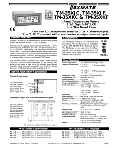 TM-35XKC Specifications - Electro