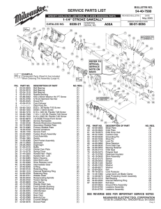 service parts list