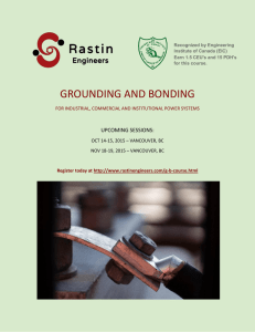 grounding and bonding for industrial, commercial and institutional