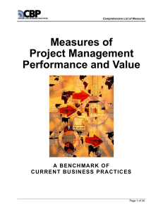 Measures of Project Management Performance and