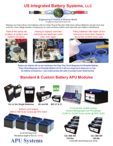 APU Battery System 3 - US Integrated Battery Systems Home