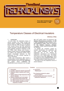 Temperature Classes of Electrical Insulators