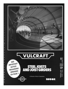Vulcraft Steel Joists and Joist Girders Catalog