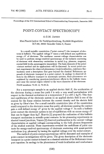 POINT-CONTACT SPECTROSCOPY