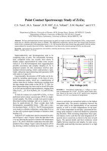 Point Contact Spectroscopy Study of ZrZn2