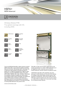 M2M Advanced Wireless Module PH8 True global coverage with 3G