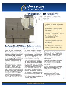 Model K711H Resistive - Emerson Network Power
