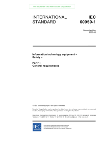 international standard iec 60950-1