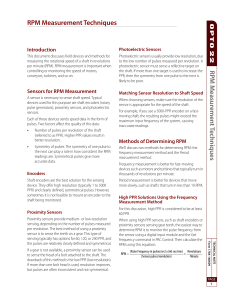 RPM Measurement Techniques