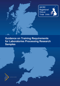 Guidance on training requirements for labs processing research