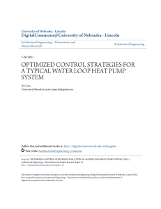 optimized control strategies for a typical water loop heat pump system