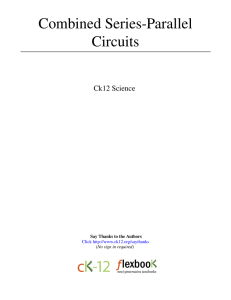 Combined Series-Parallel Circuits - cK-12