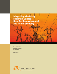 Integrating electricity sectors in Canada: Good for the environment