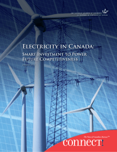 Electricity in Canada.indd - Canadian Chamber of Commerce