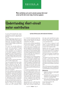 Understanding short-circuit motor contribution