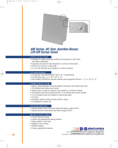 AM Series JIC Size Junction Boxes - Lift