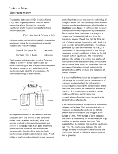 Electrochemistry primer