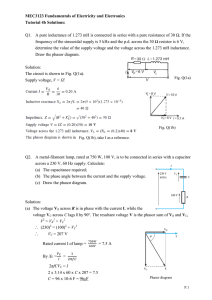 MEC3123 Fundamentals of Electricity and Electronics Tutorial 4b