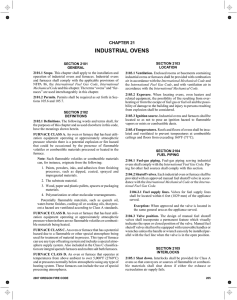 Industrial Ovens - International Code Council