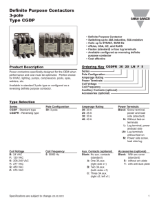 Definite Purpose Contactors 3