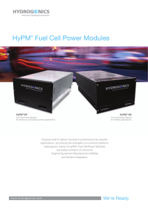 HyPM® Fuel Cell Power Modules - Hydrogen fuel cells and battery