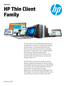 Data sheet HP Thin Client Family