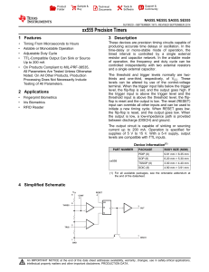 NA555, NE555, SA555, SE555 Precision Timers