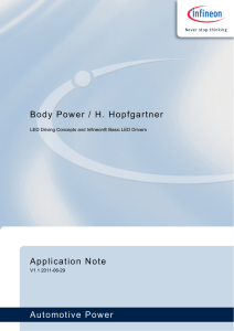 Automotive Power Application Note Body Power / H. Hopfgartner